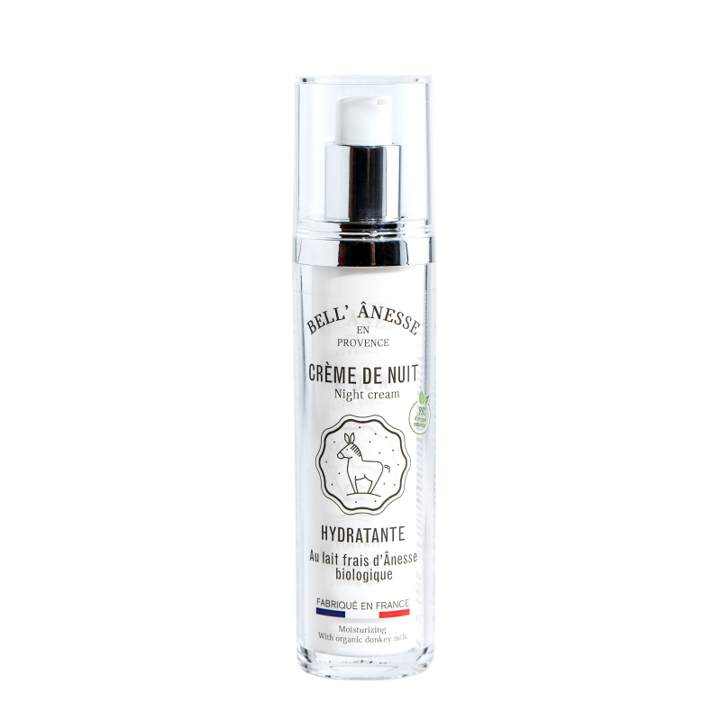Crème visage nuit au lait d'ânesse BIO
