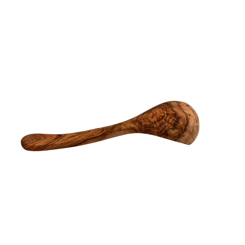 Louche percée  en bois d'olivier