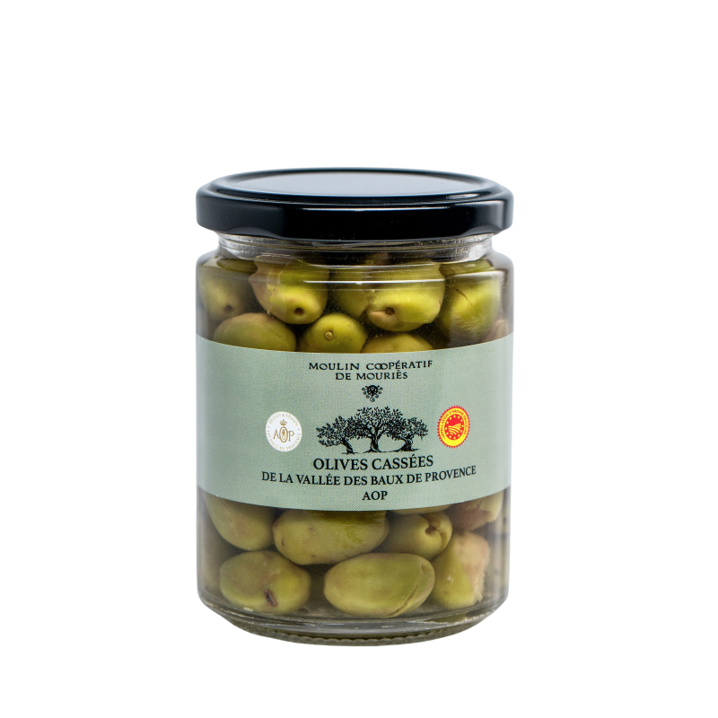 Olives cassées  de La Vallée des Baux de Provence AOP