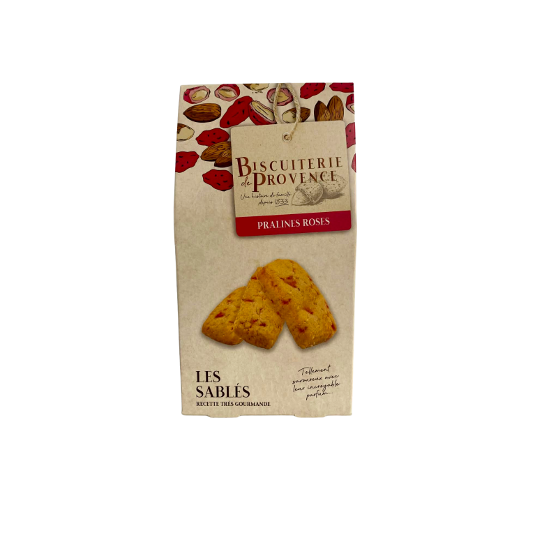 Sablés pralines roses