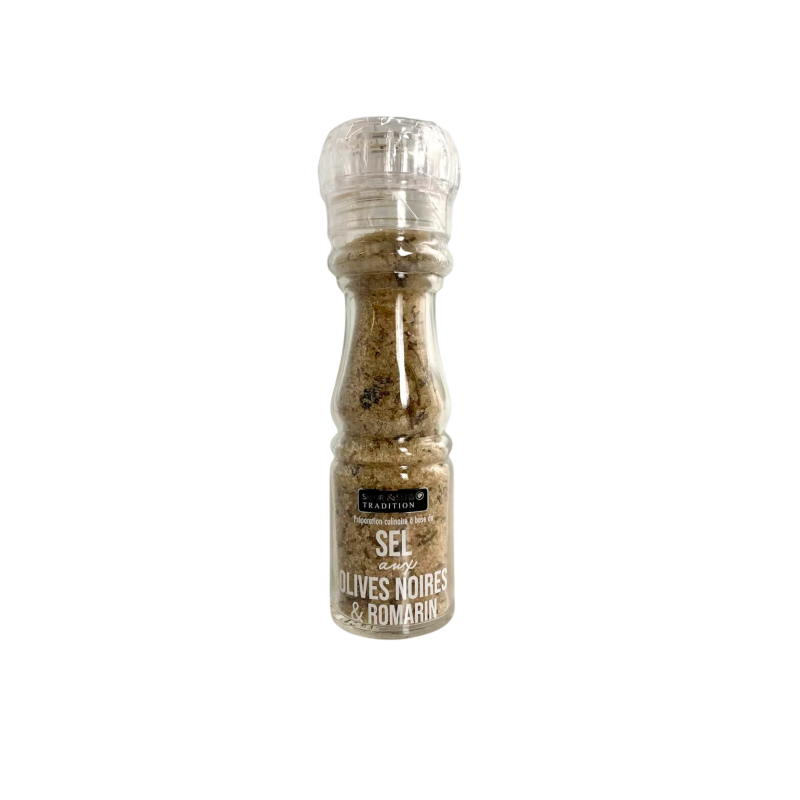 Sel olives noires et romarin